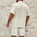 Men's Set – Short-Sleeved Shirt and Shorts – Relaxed Fit – Cotton Lightweight