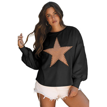 Star Stud Relaxed Fit Sweatshirt