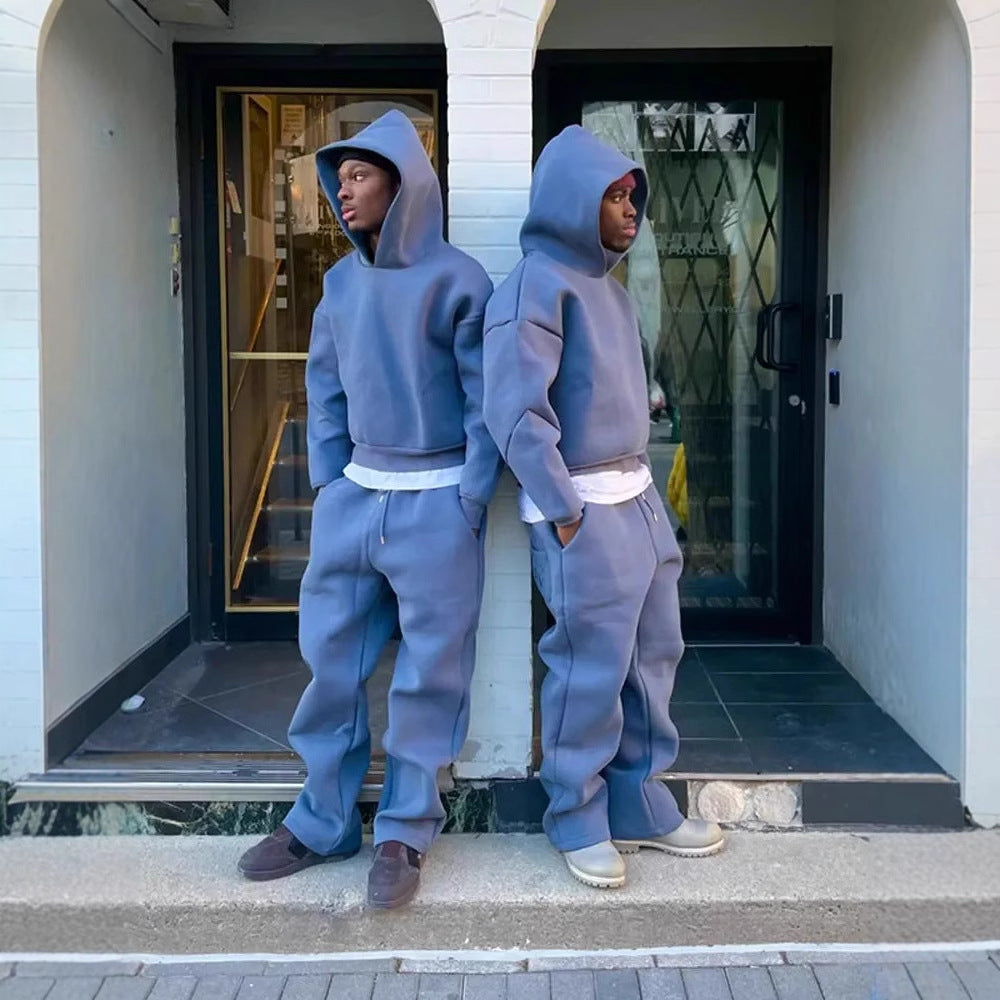 Cotton Blend Oversized Hooded Suit