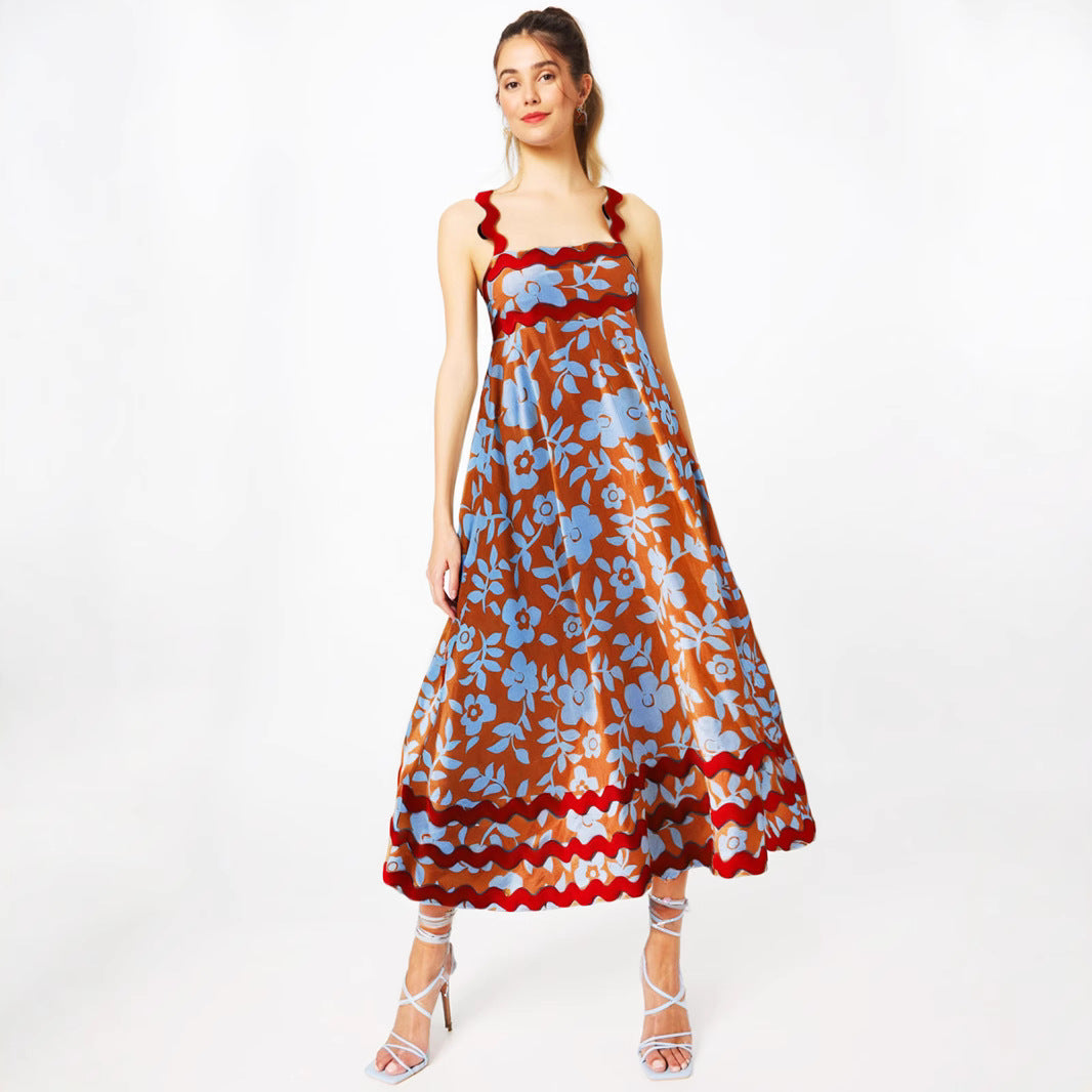 Lightweight Floral Print Maxi Dress