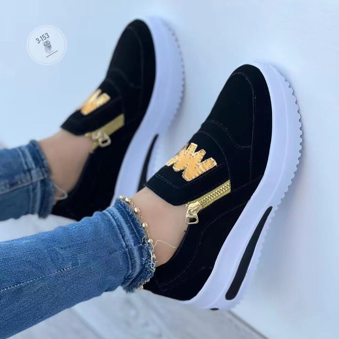 Comfort Suede Thick Sole Sneakers