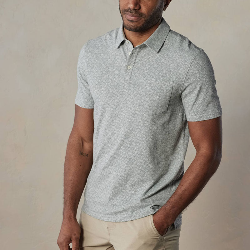 Men's polo shirt – cotton blend – regular fit – short sleeve – chest pocket