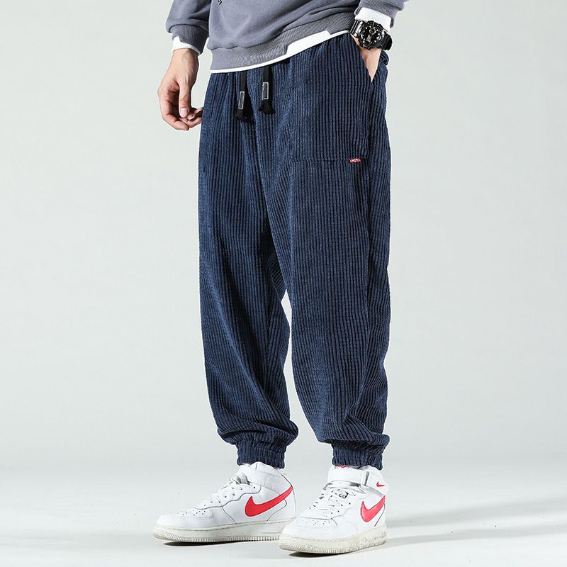Corduroy Drawstring Relaxed Fit Joggers