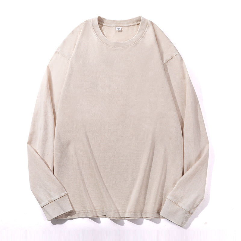 Relaxed Crew Neck Sweatshirt in Cotton Blend