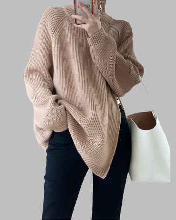 Wool Blend Oversized Fit Sweater