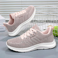 Women's Running Shoes – Breathable Knitted Upper – Lightweight – Low Shaft – Lace-Up Closure