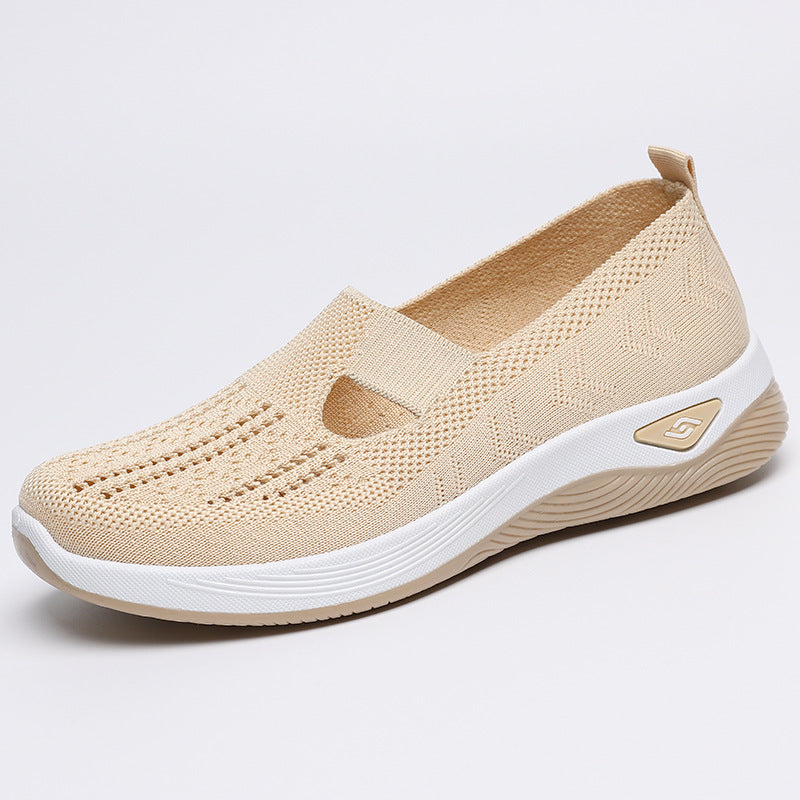 Breathable Mesh Padded Sole Slip-on Shoes