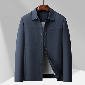 Lapel Collar Snap Button Four Pocket Jacket