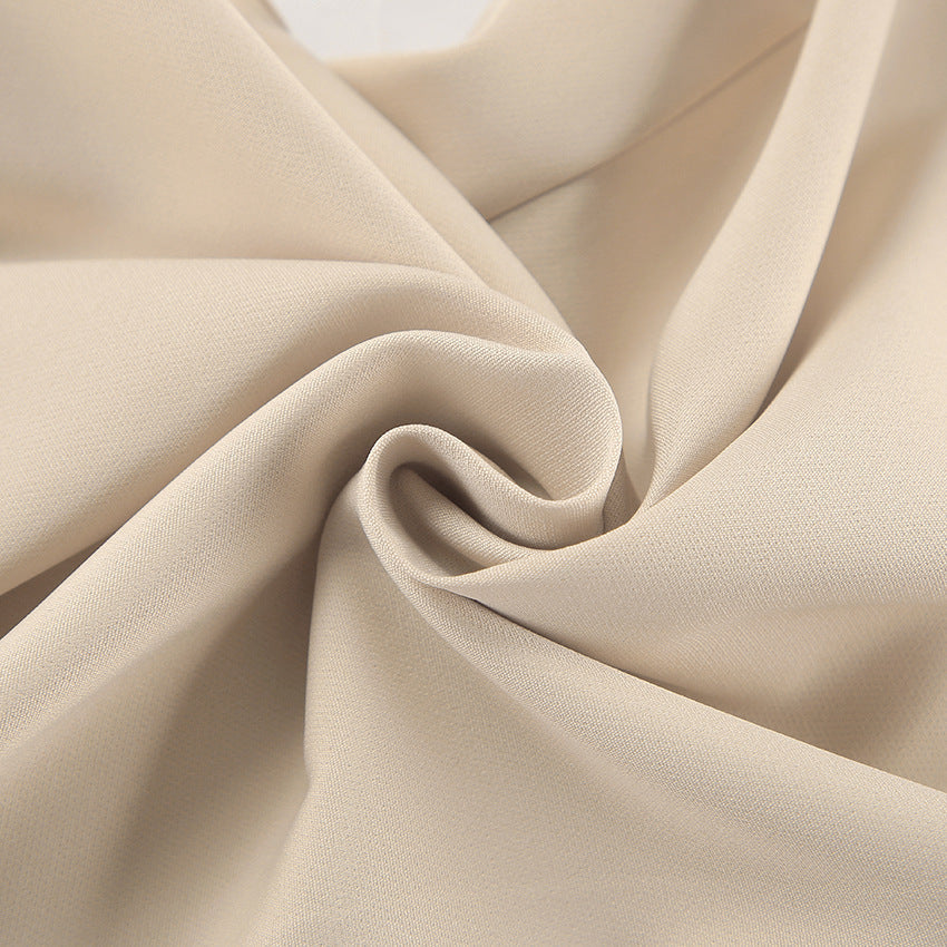 Women's Pants – Wide Legs – High Waist – Pleated Front – Light Woven Fabric