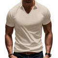 Men's Polo T-Shirt – V-Neck – Relaxed Fit – Breathable Cotton – Minimalist Style