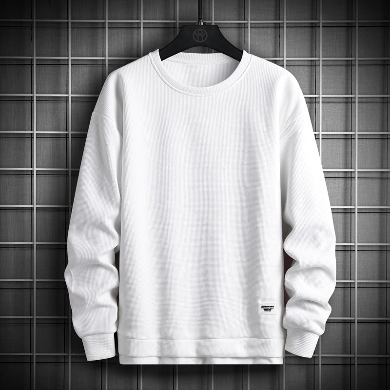 Classic Waffle Knit Crewneck Sweatshirt