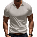 Men's Polo T-Shirt – V-Neck – Relaxed Fit – Breathable Cotton – Minimalist Style