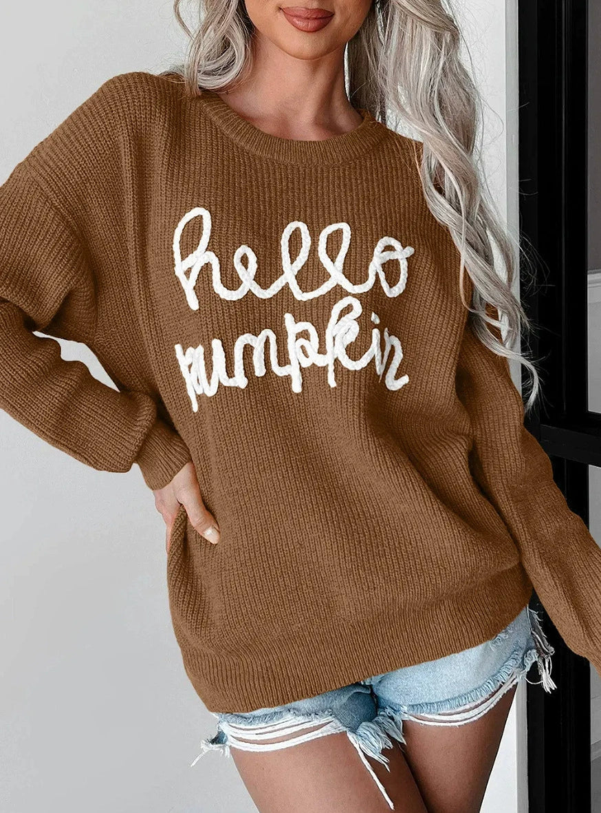 Ribbed Wool Blend Relaxed Fit Sweater