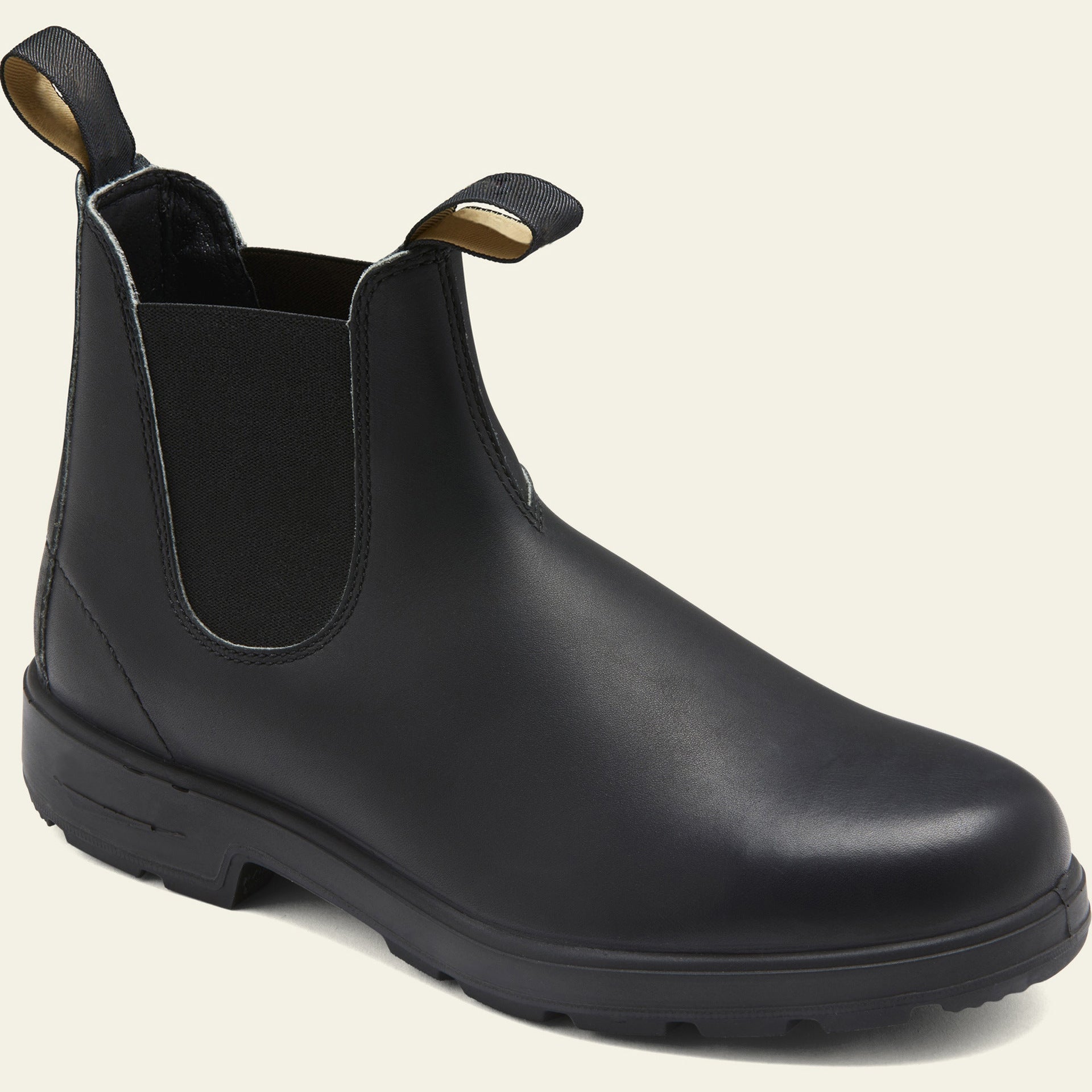 Unisex Chelsea Boots – Leather – Ankle-high – Slip-on – Elastic Panels – Durable Sole