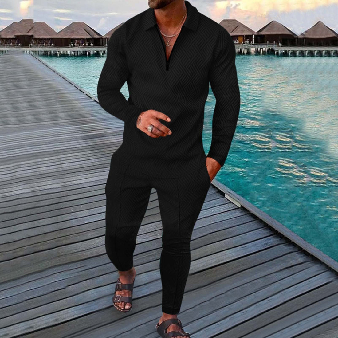 Breathable 3D Print Sports Leisure Suit