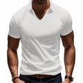 Men's Polo T-Shirt – V-Neck – Relaxed Fit – Breathable Cotton – Minimalist Style