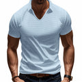 Men's Polo T-Shirt – V-Neck – Relaxed Fit – Breathable Cotton – Minimalist Style