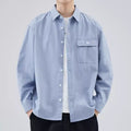 Men's Shirt – 100% Cotton – Relaxed Fit – Long Sleeves – Classic Design