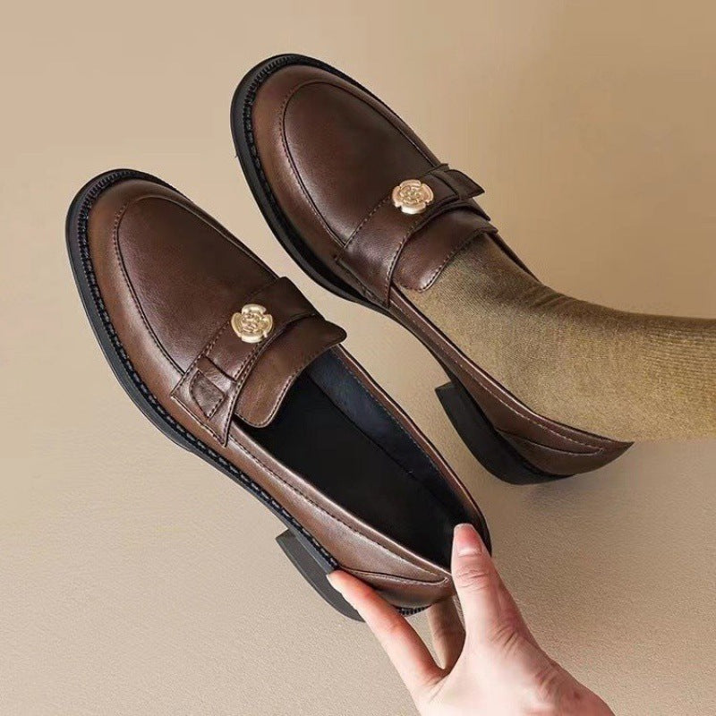 Genuine Leather Soft Sole Slip-on Loafers