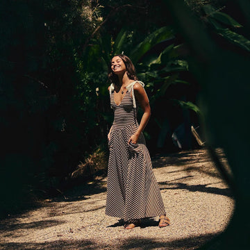 Lightweight Cotton Adjustable Maxi Dress