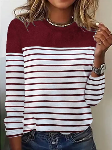Striped Casual Fit Long Sleeve T-Shirt