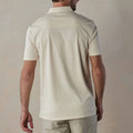 Men's polo shirt – Slim fit – V-neck with buttons – Breathable cotton blend – Striped