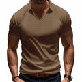 Men's Polo T-Shirt – V-Neck – Relaxed Fit – Breathable Cotton – Minimalist Style