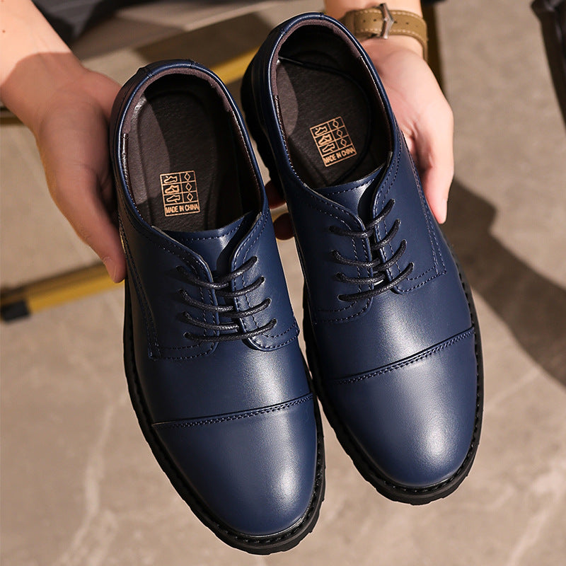 Leather Cap Toe Classic Fit Derby Shoes