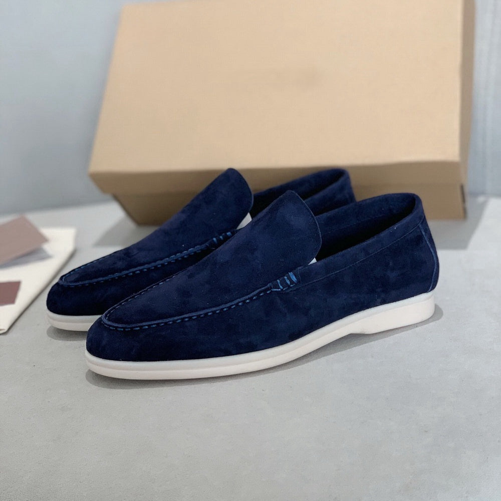 Men's Loafers - Suede - Non-slip Rubber Sole - Slip-on Comfort - Casual & Elegant