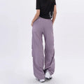 Women's Parachute Pants - Loose Fit - Lightweight Design - Adjustable Waist