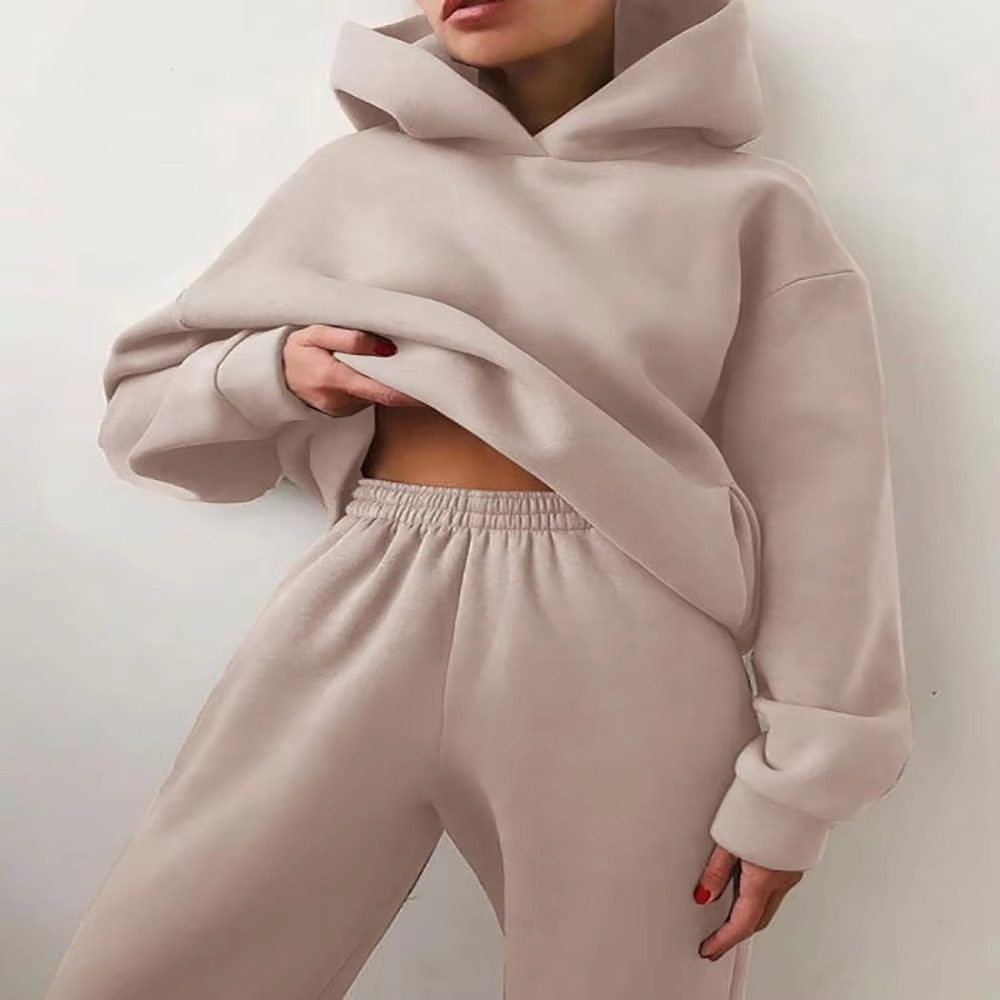 Soft Cotton Oversized Relaxed Tracksuit