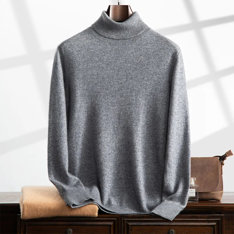 Cashmere Relaxed Fit Turtleneck Sweater