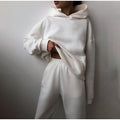 Women's Jogging Set - Oversized Fit - Hood & Elastic Waist - Soft Cotton