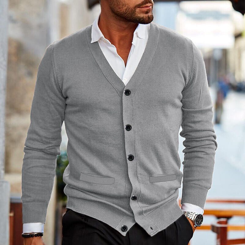 Contemporary Style Knitted Cardigan