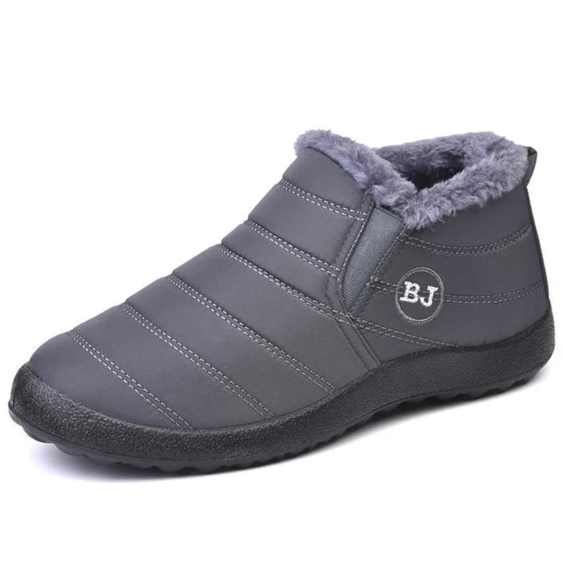 Quilted Water-Resistant Plush Lined Ankle Boots