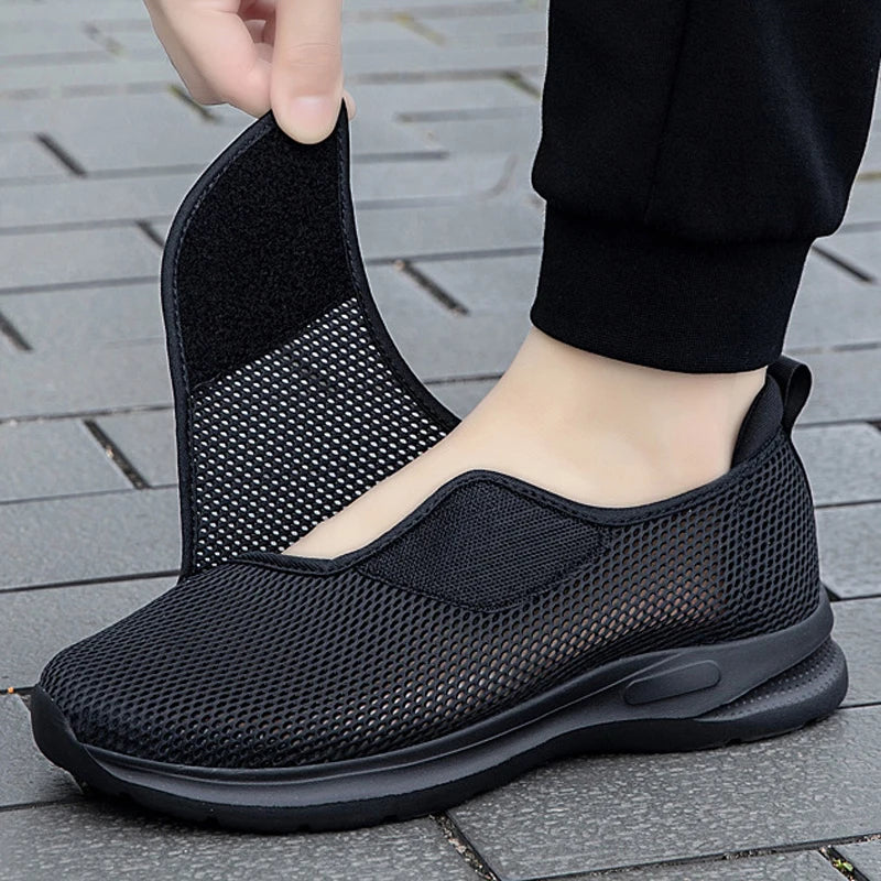 Unisex Slip-on Sneakers - Breathable Mesh - Lightweight Comfort - Shock Absorbing Sole