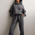 Women's Jogging Set - Oversized Fit - Hood & Elastic Waist - Soft Cotton