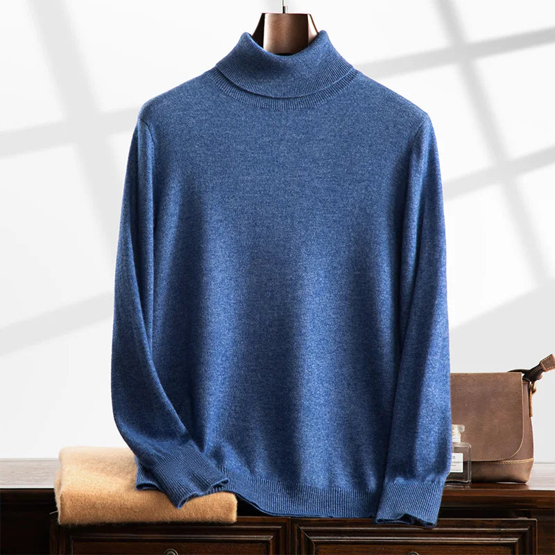 Cashmere Relaxed Fit Turtleneck Sweater