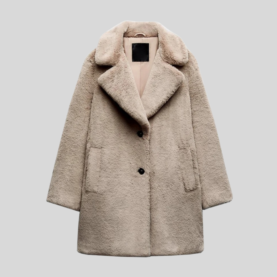 Plush Faux Fur Oversized Coat