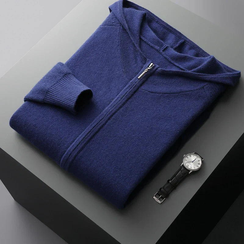Unisex jogging set – Cashmere – Relaxed fit – Zipper hoodie – Cuffed pants