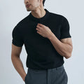 Men's T-shirt – Slim Fit – Light Cotton – Collar – Short Sleeves Casual Style