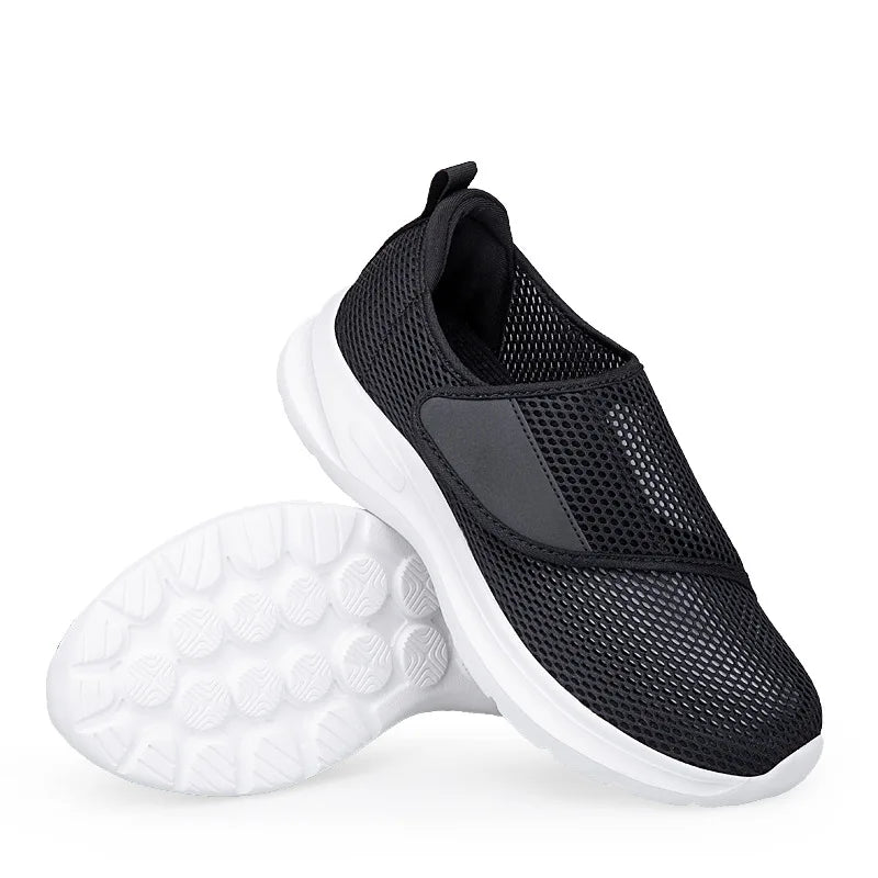 Unisex Slip-on Sneakers - Breathable Mesh - Lightweight Comfort - Shock Absorbing Sole