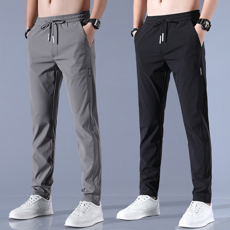 Men's Jogging Pants – Slim Tapered Fit – Adjustable Waist – Breathable with Cuffs