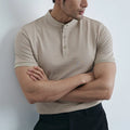 Men's T-shirt – Slim Fit – Light Cotton – Collar – Short Sleeves Casual Style