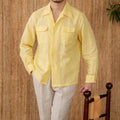 Men's Shirt – Linen – Relaxed Fit – Long Sleeves – Button Closure – Breathable