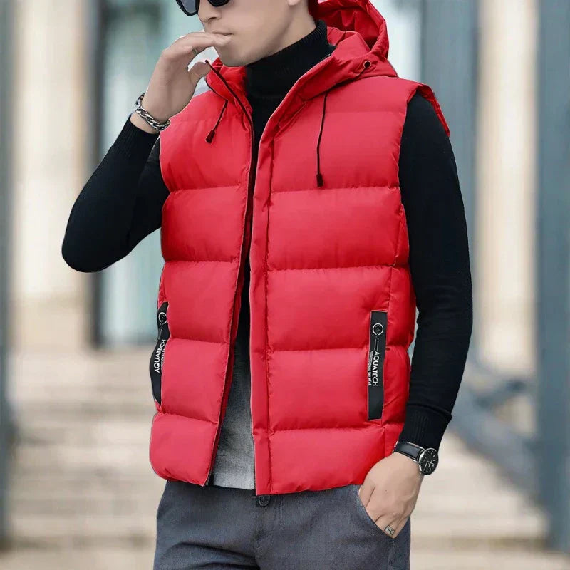 Quilted Hooded Insulated Vest