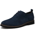 Men's Shoes Derby - Suede - Open Lacing - Rubber Sole - Elegant Formal Design