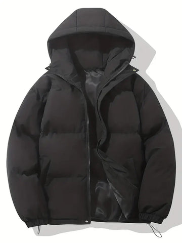 Wind-Resistant Quilted Oversized Hooded Jacket