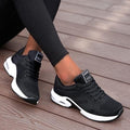 Women's Sneakers – Breathable Mesh – Shock-Absorbing Sole – Lace-Up Closure – Everyday Comfort