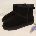 Women's Ankle Boots - Suede - Soft Interior - Flat Sole - Comfortable and Warming
